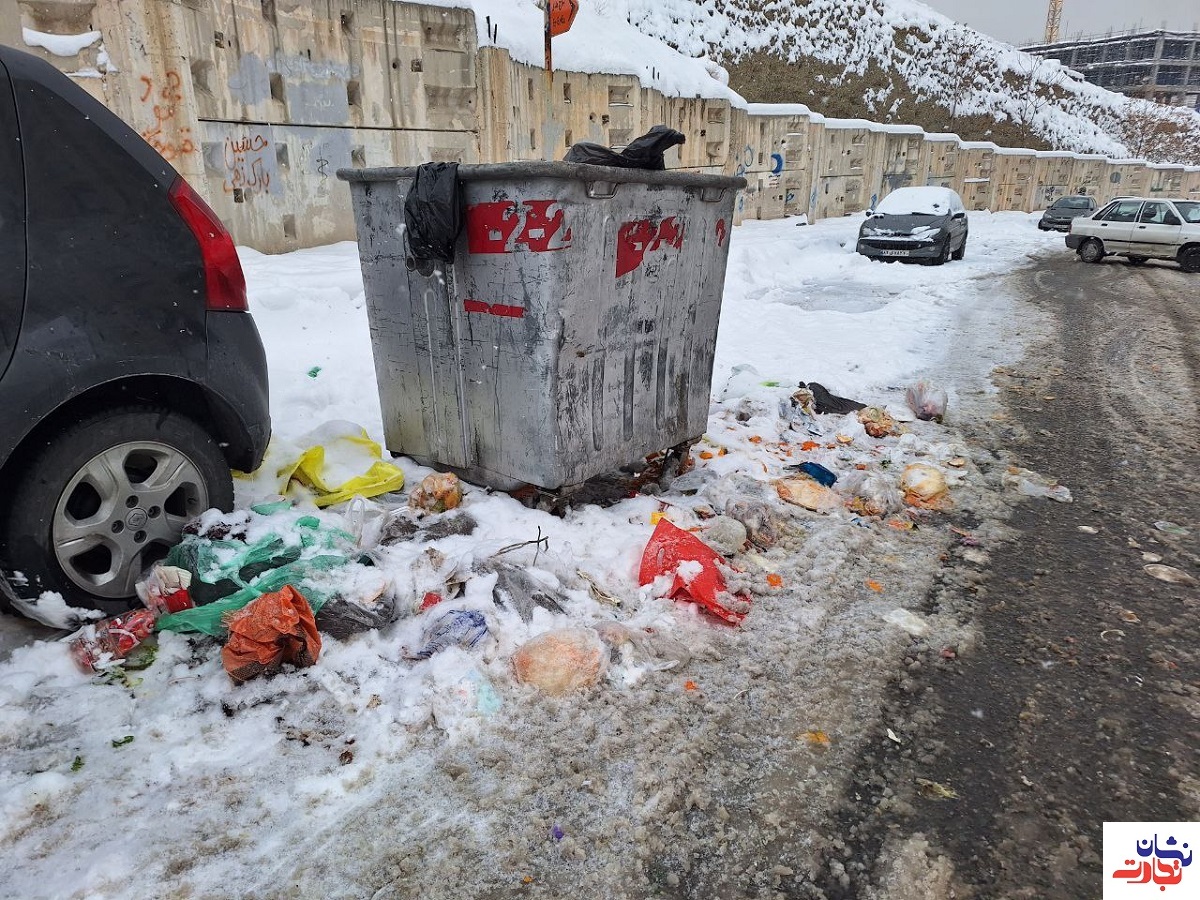 وضعیت نابسامان زباله در منطقه دو تهران