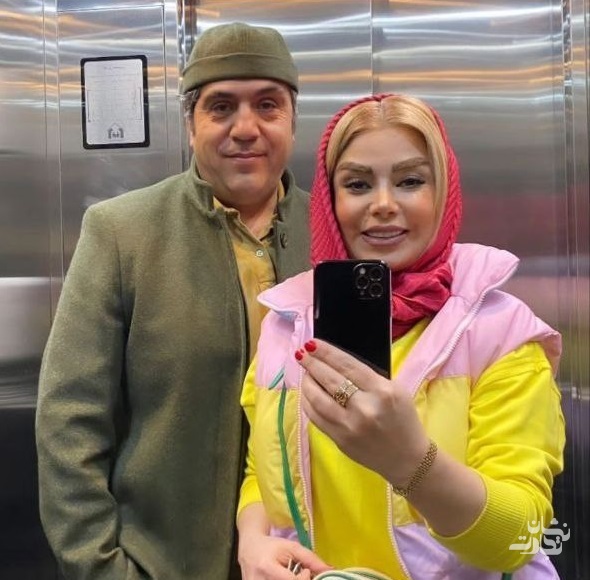 صبا راد و مانی رهنما در آسانسور